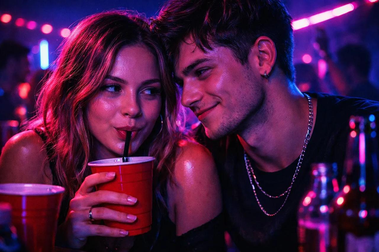 Paar spielt das Spiel Ich habe noch nie