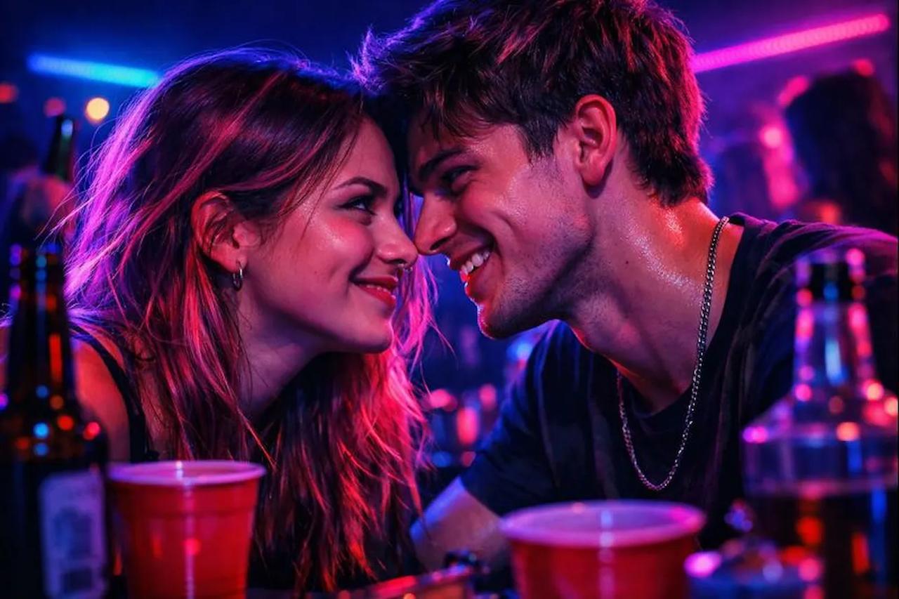 Paar spielt Wahrheit oder Pflicht