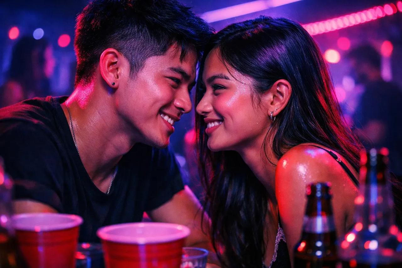 Couple na naglalaro ng Truth or Dare