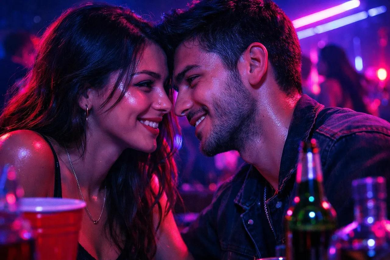 Doğruluk mu Cesaret mi oynayan bir çift