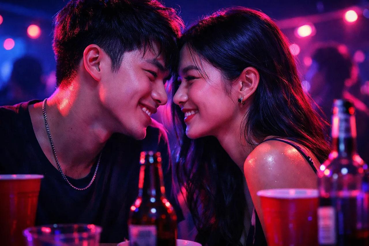 Cặp đôi đang chơi trò Sự thật hay Thử thách