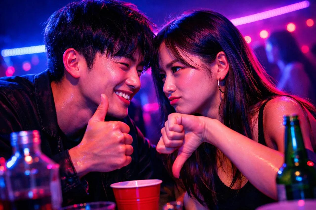 밸런스 게임을 하는 커플