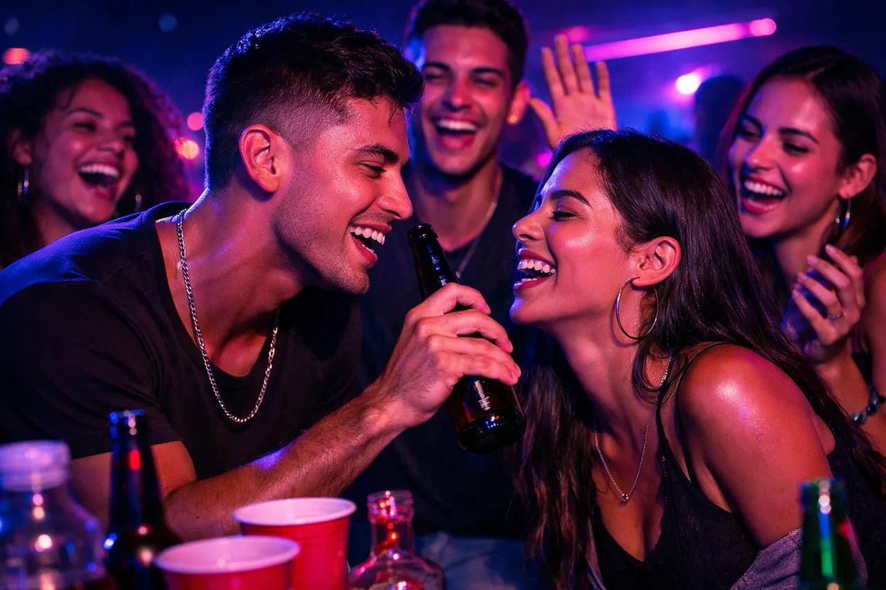 Amigos jogando Verdade ou Desafio