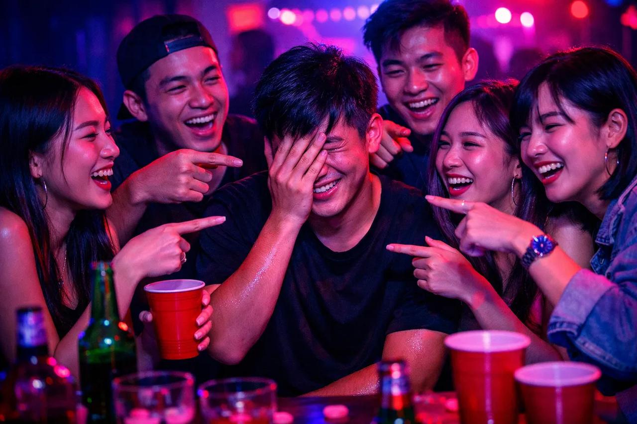 Hội bạn đang chơi trò chơi Ai là người sẽ