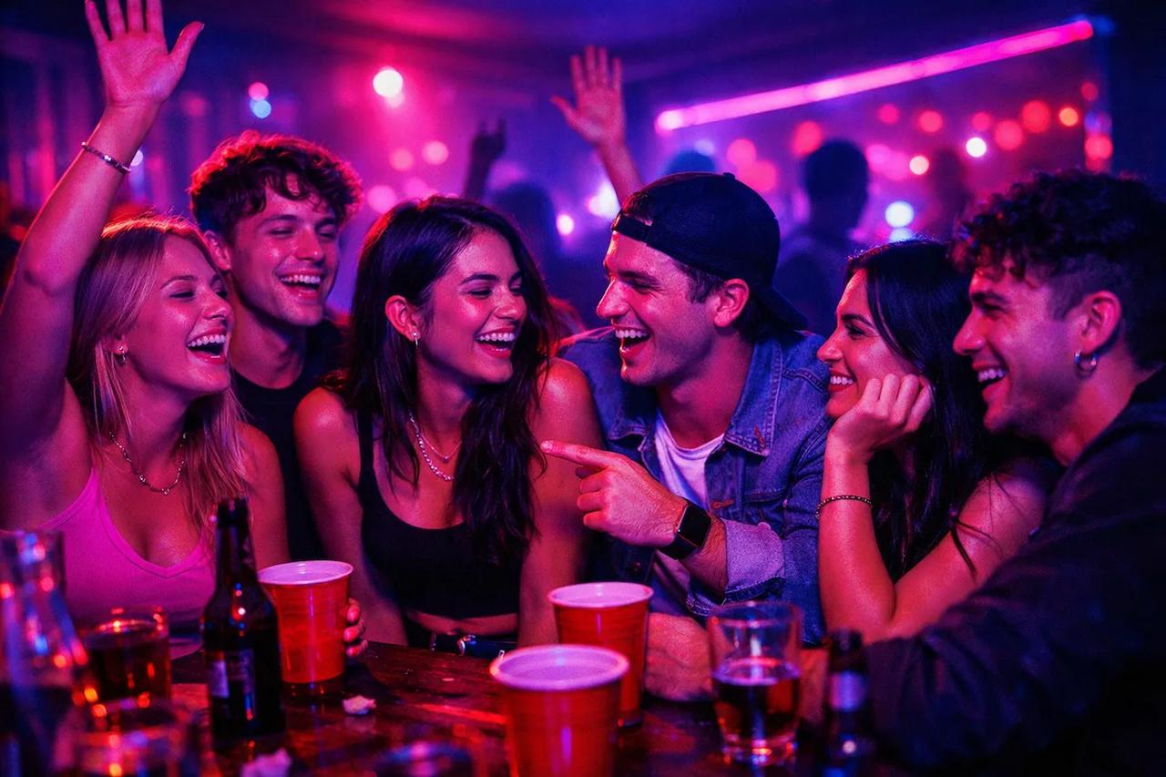 Freunde spielen das Spiel Würdest du eher