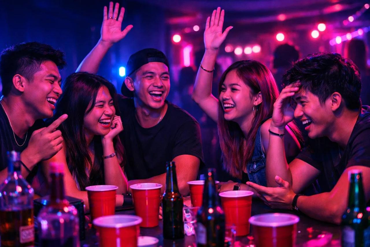 Magkakaibigan na naglalaro ng Would You Rather