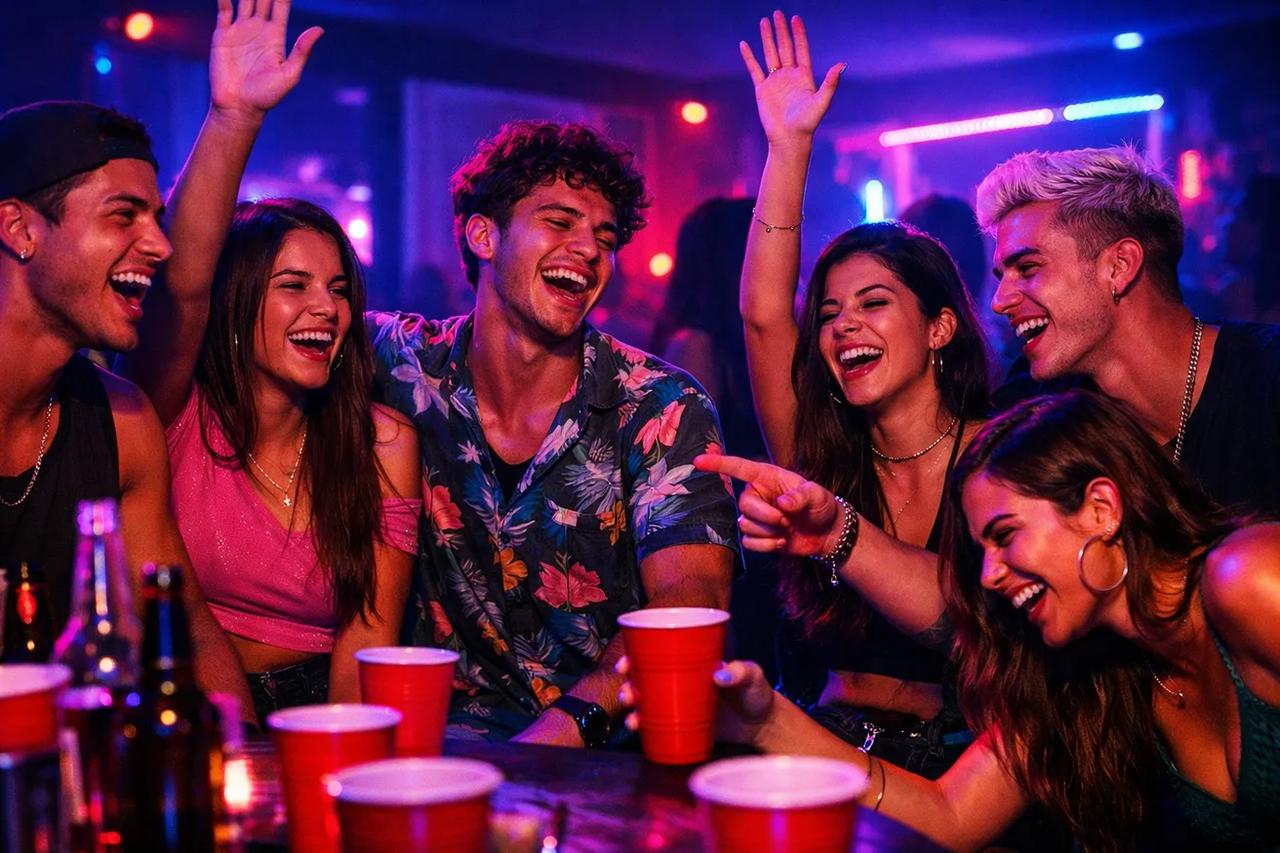 Amigos jogando o jogo Você Prefere