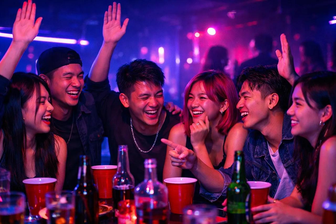 Nhóm bạn đang chơi trò Bạn Sẽ Chọn Cái Nào