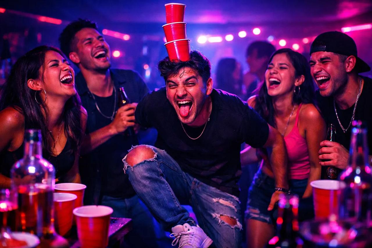 Amigos riendo mientras juegan a Verdad o Reto