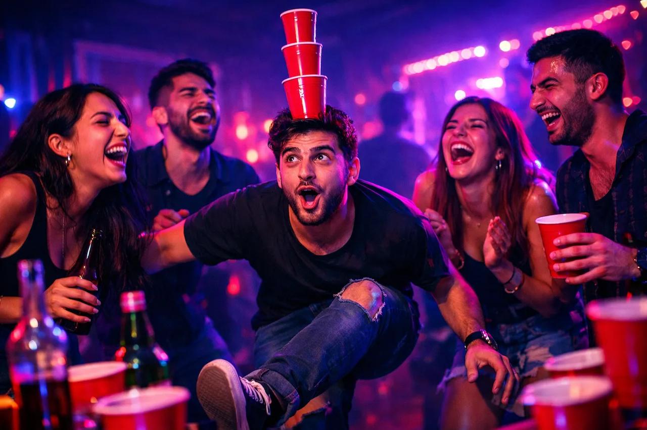 Doğruluk mu Cesaret mi oynayan arkadaşlar