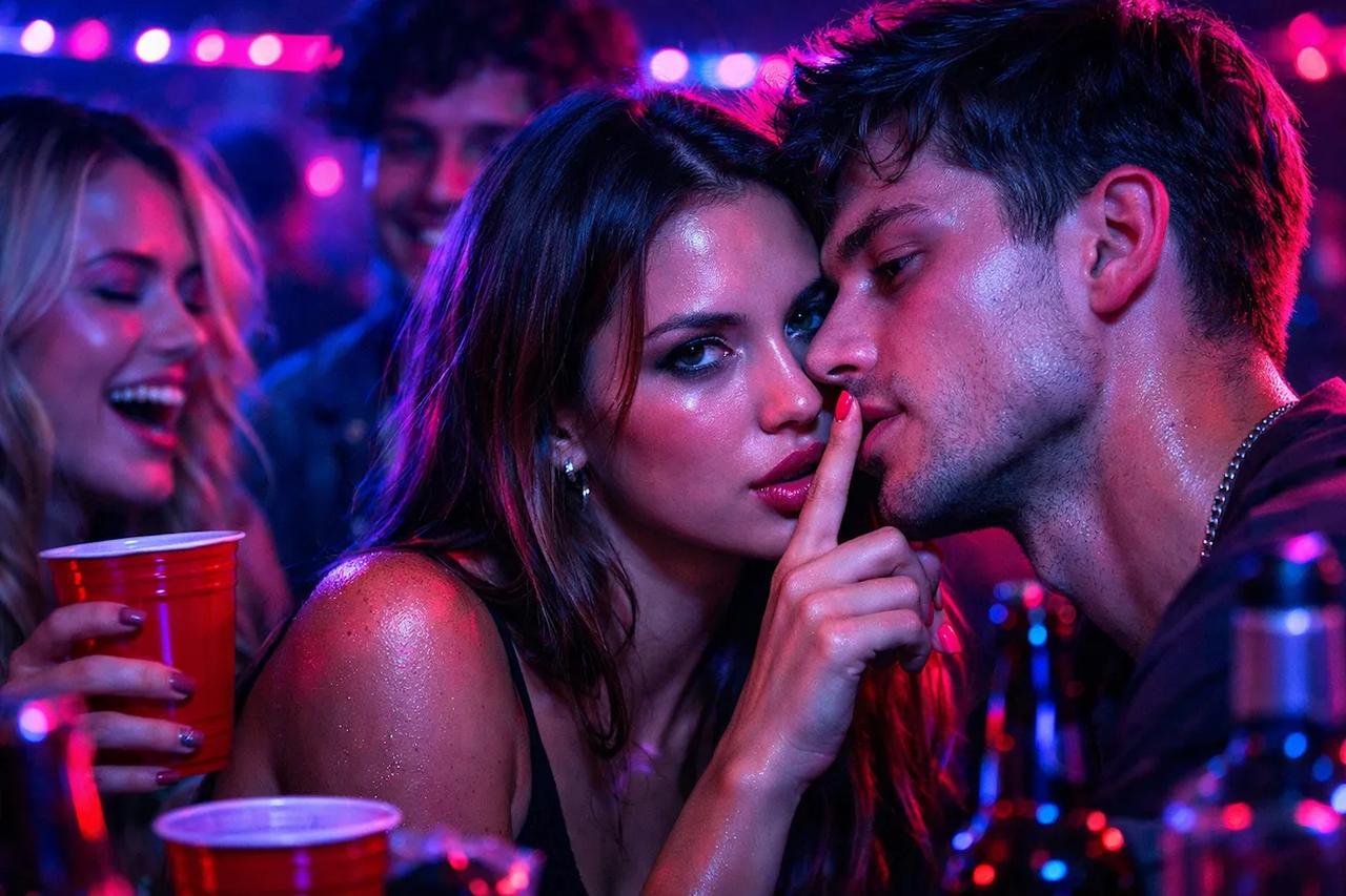 Friends playing the HOT Put a Finger Down game