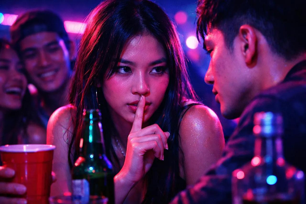 กลุ่มเพื่อนกำลังเล่นเกมเอานิ้วลงเวอร์ชันแซ่บ