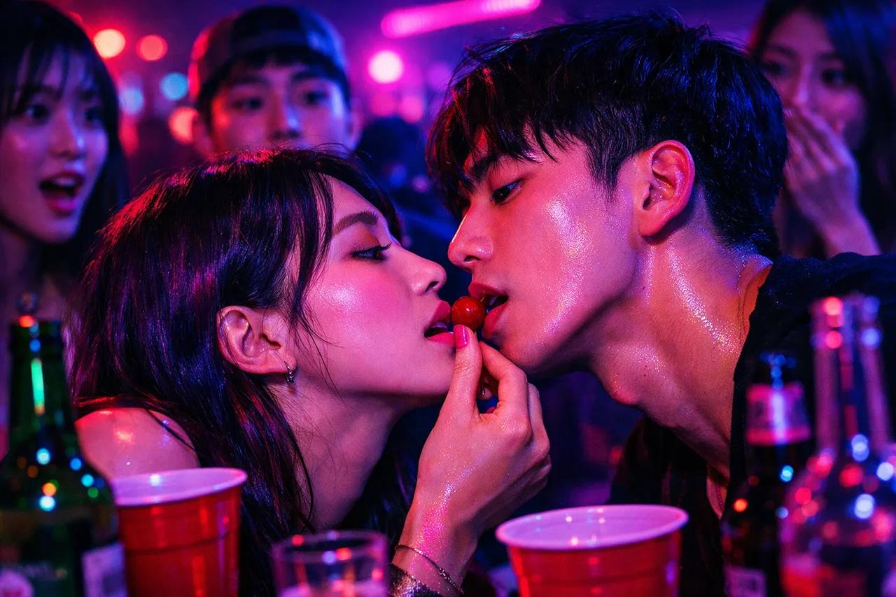 19금 진실 게임을 하고 있는 친구들