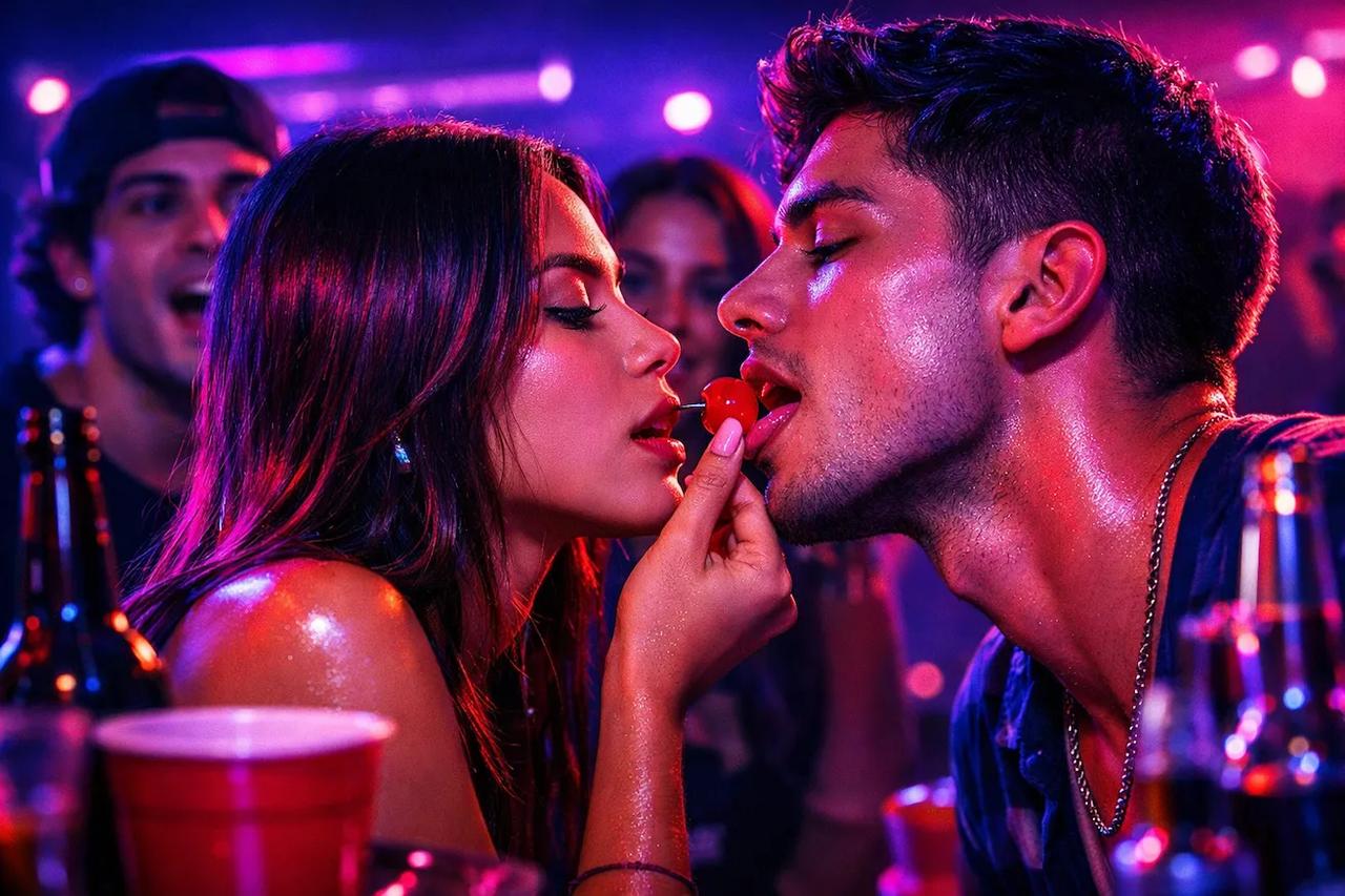 Amigos jogando Verdade ou Desafio Picante