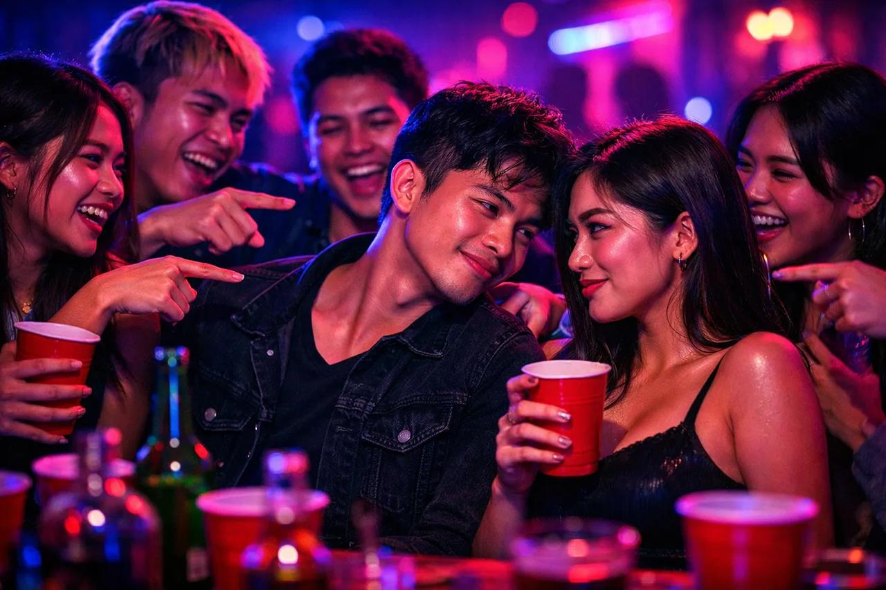 Magbabarkada o mag-jowa na naglalaro ng spicy version ng Sino Ang Pinakamalamang Na