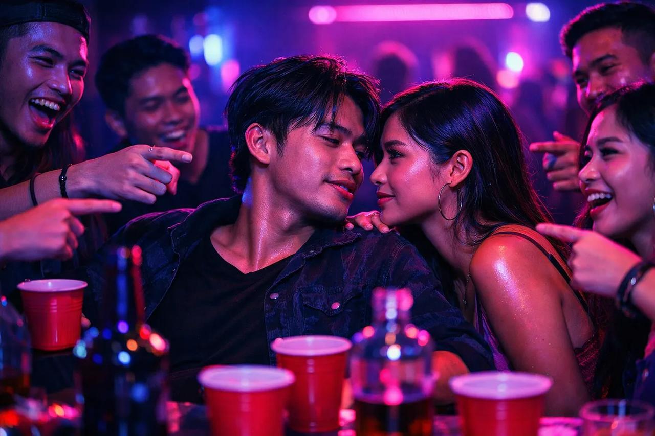 Teman-teman main game Siapa yang Paling Mungkin dengan suasana hot