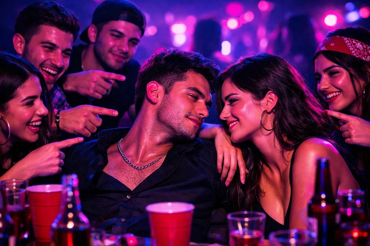 Arkadaşlar Kim Daha oyunu oynuyor, ateşli ortam