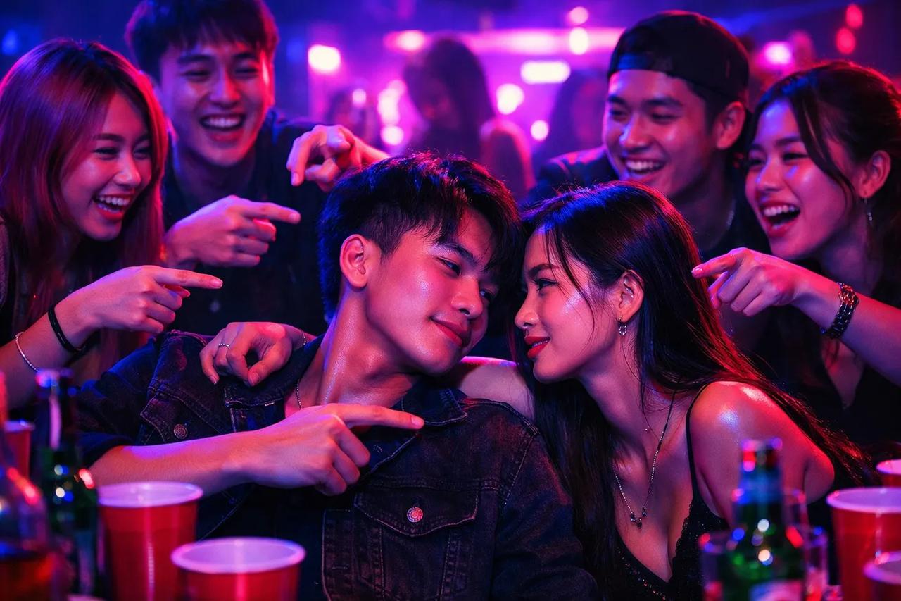 Hội bạn đang chơi trò Ai là người sẽ, không khí nóng bỏng