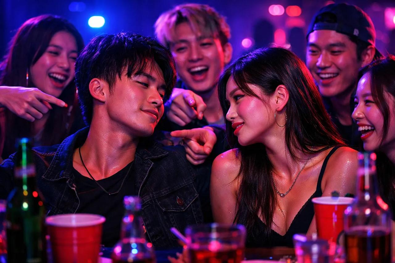 朋友们在玩大尺度版“谁最有可能”游戏