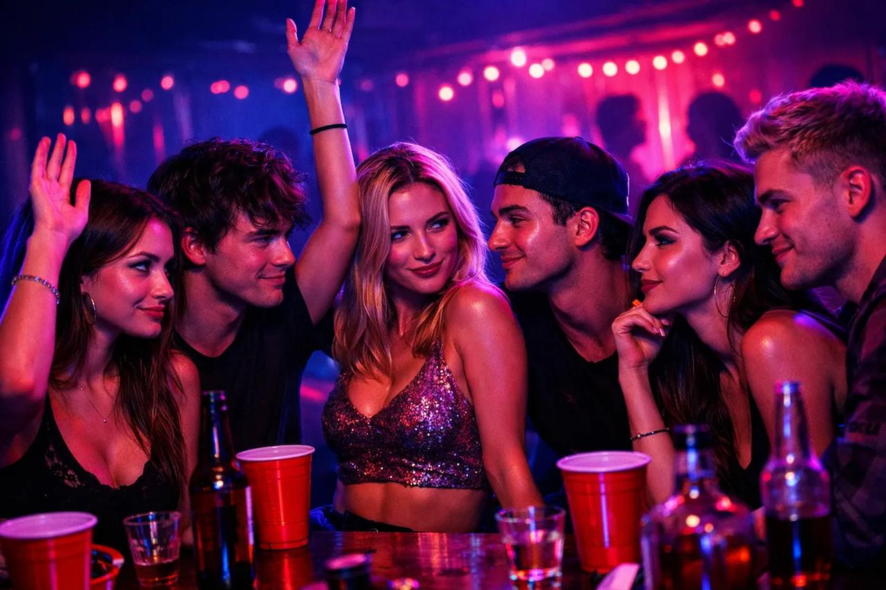 Freunde spielen das heiße Würdest du eher Spiel