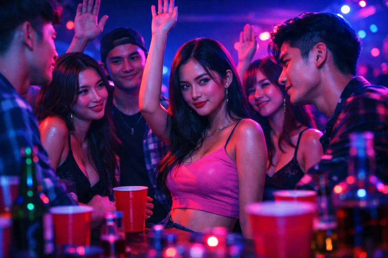 กลุ่มเพื่อนกำลังเล่นเกม 'คุณจะเลือกอะไร' 18+ กัน