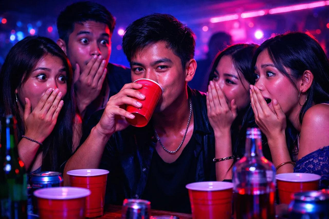 Magkakaibigang naglalaro ng Never Have I Ever habang umiinom