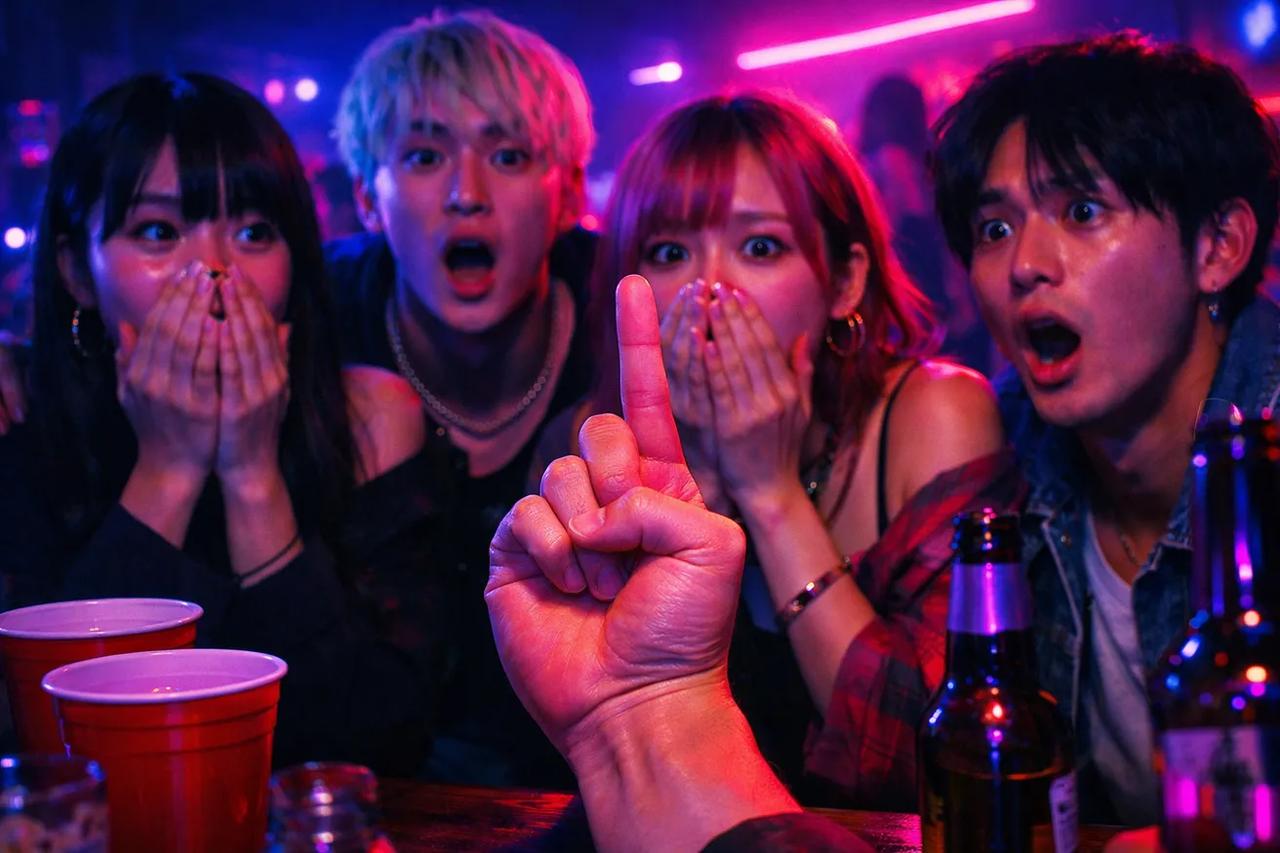 指折りゲームで遊んでいる友達