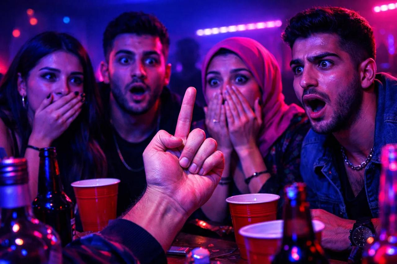 Parmağını İndir oyunu oynayan arkadaşlar