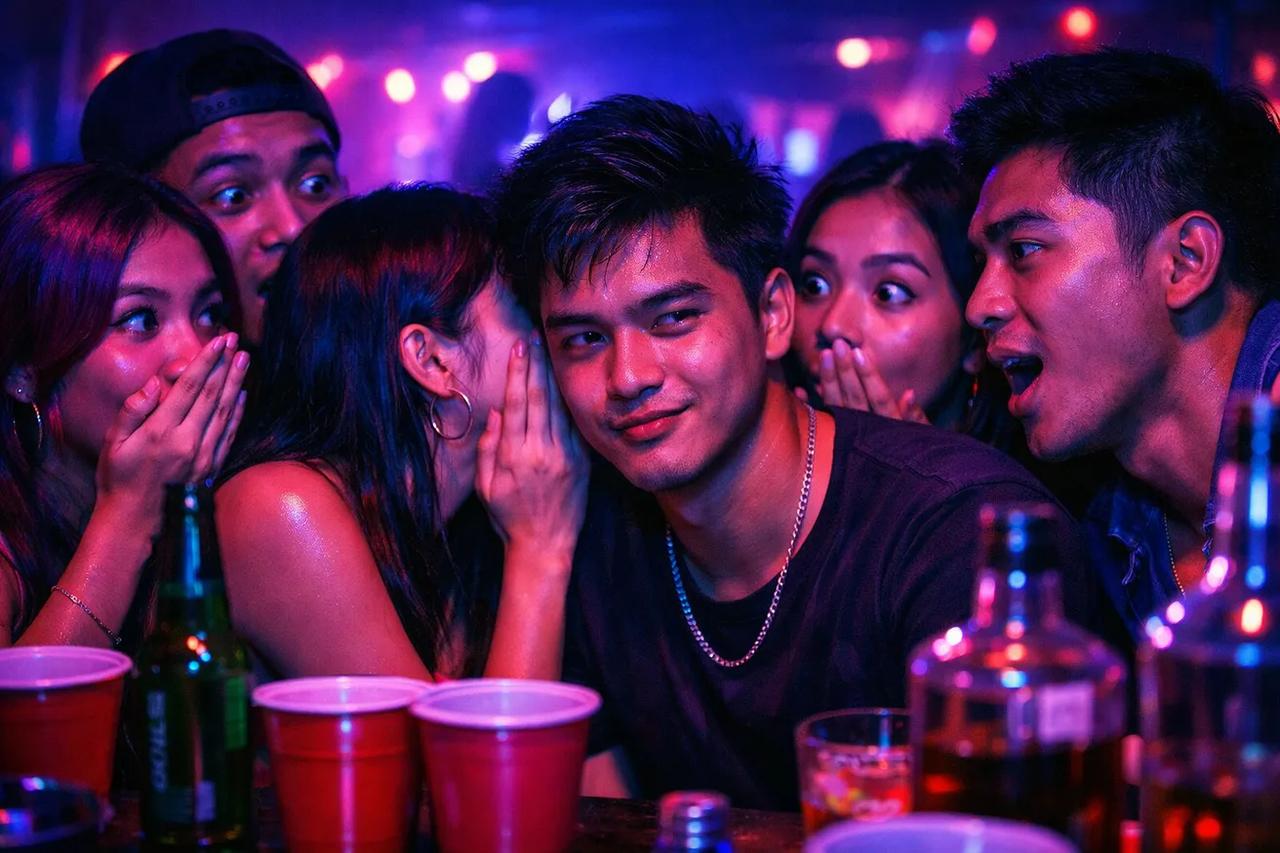 Magkakaibigan na naglalaro ng Juicy Truth or Dare