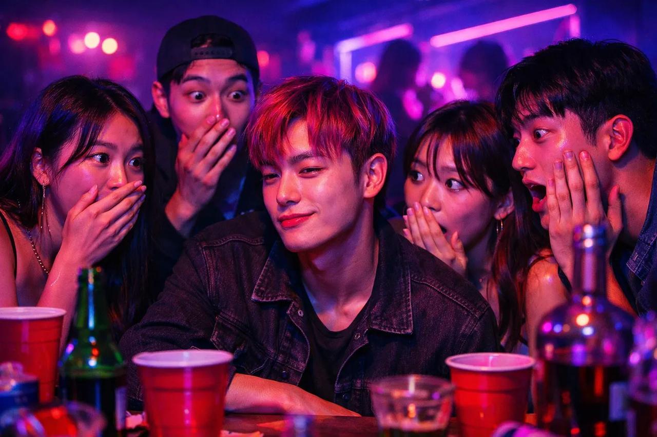 아슬아슬한 진실 게임을 즐기는 친구들