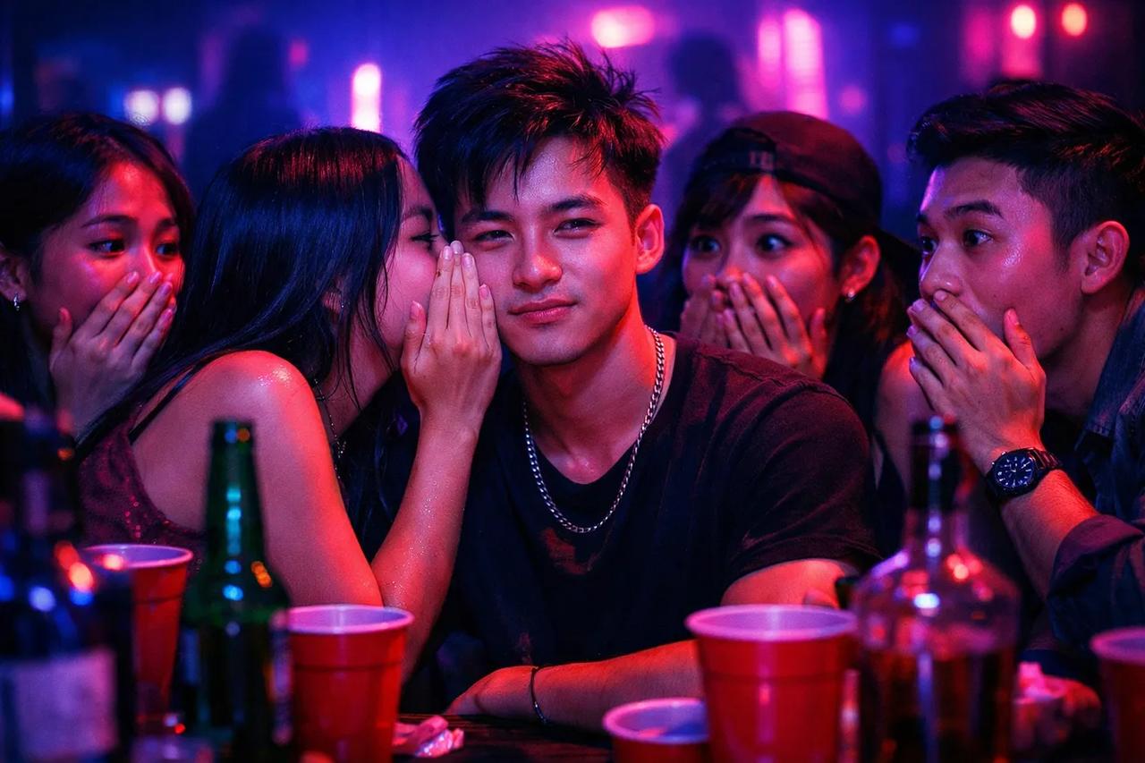 Nhóm bạn đang chơi trò Sự thật hay Thử thách phiên bản mặn mòi