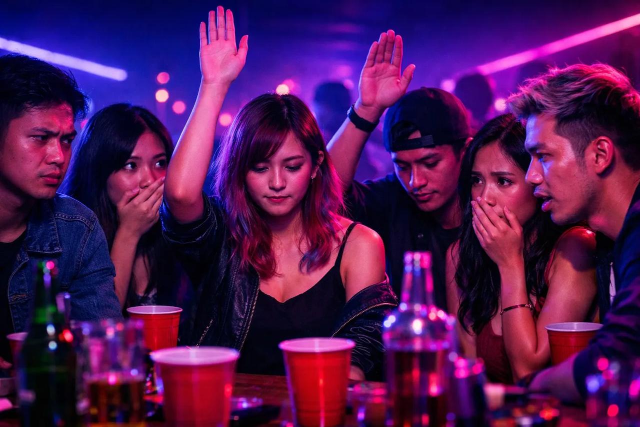 Teman-teman lagi deep talk sambil main Pilih Mana