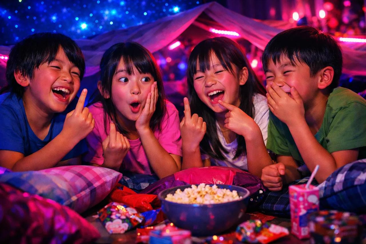 『やったことないゲーム』で遊ぶ子供たち