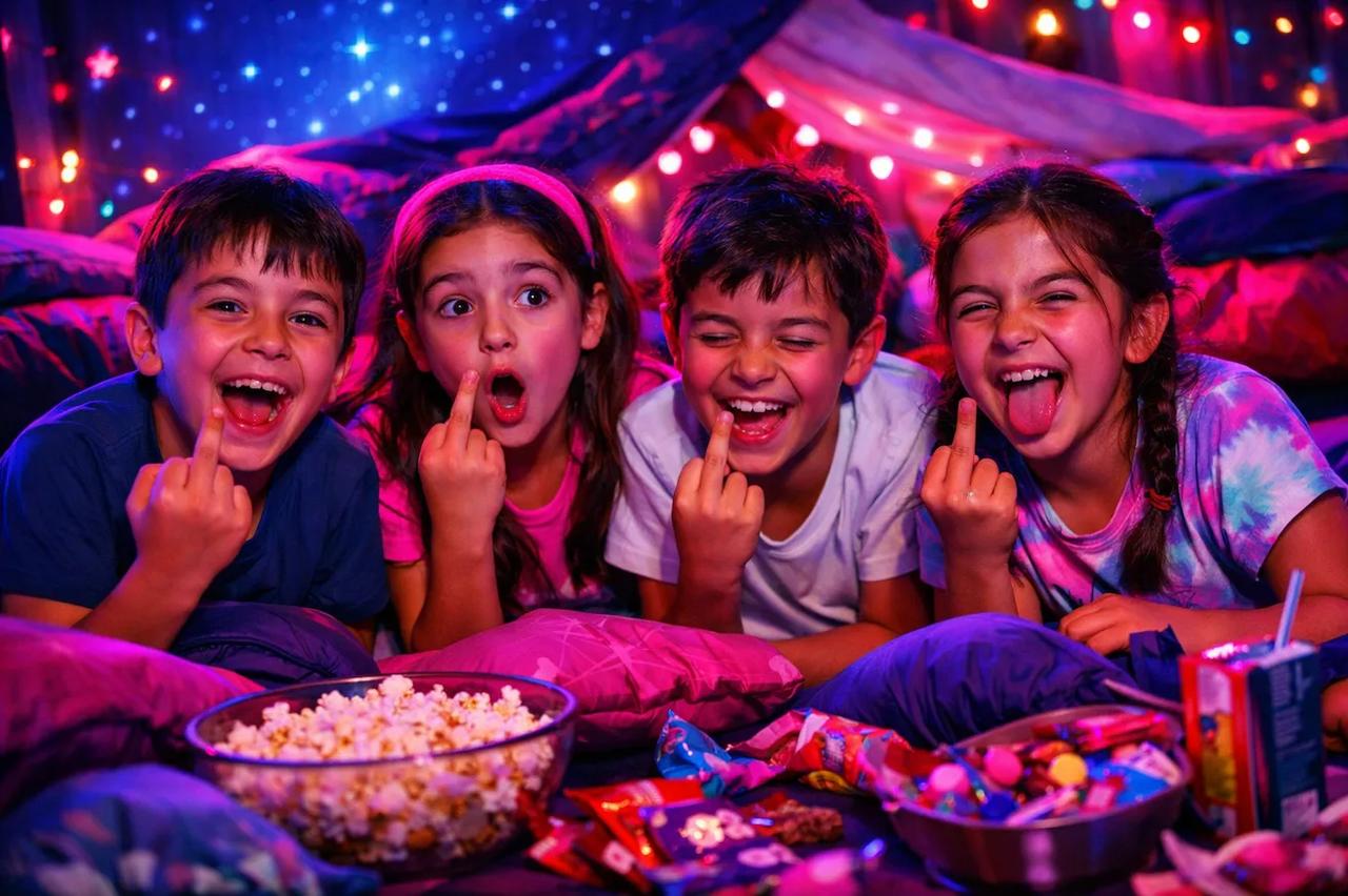 Çocuklar Hiç Yapmadım oyunu oynarken