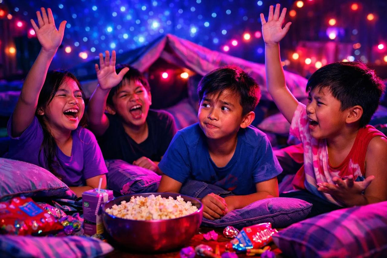 Mga batang masayang naglalaro