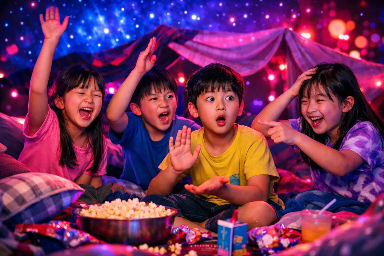 게임을 하는 어린이들