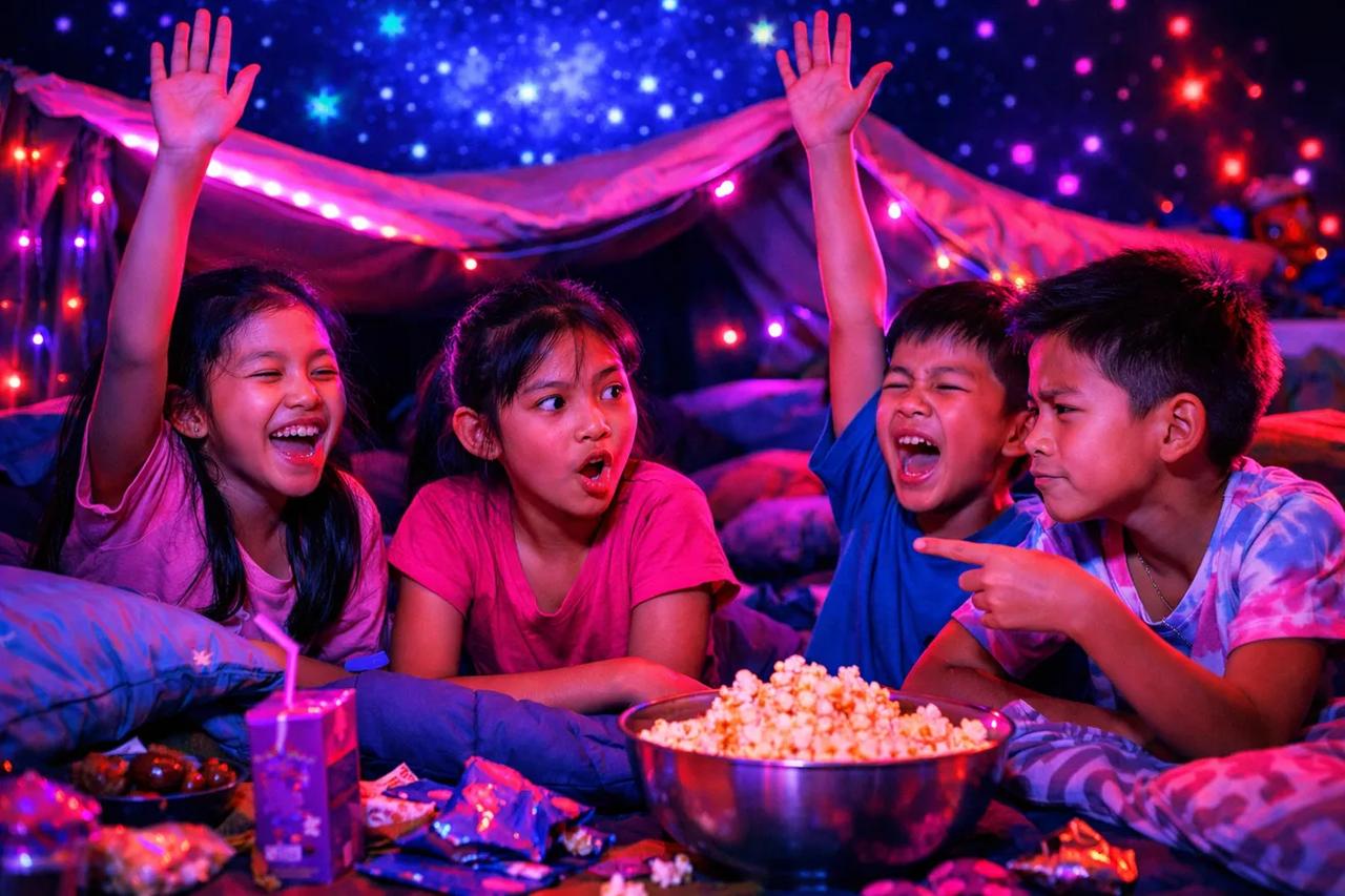 เด็กๆ กำลังเล่นกันอย่างสนุกสนาน