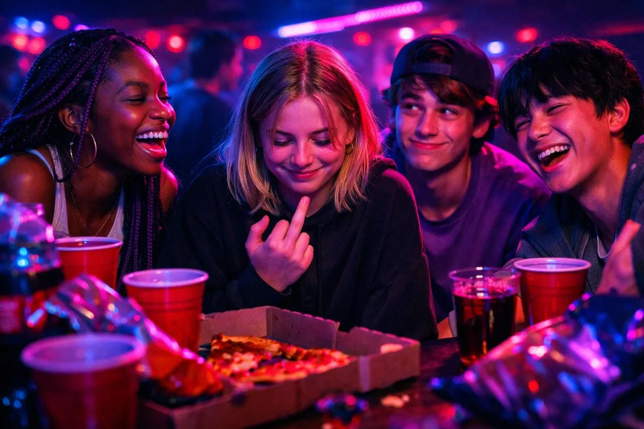 Teenager spielen Ich habe noch nie