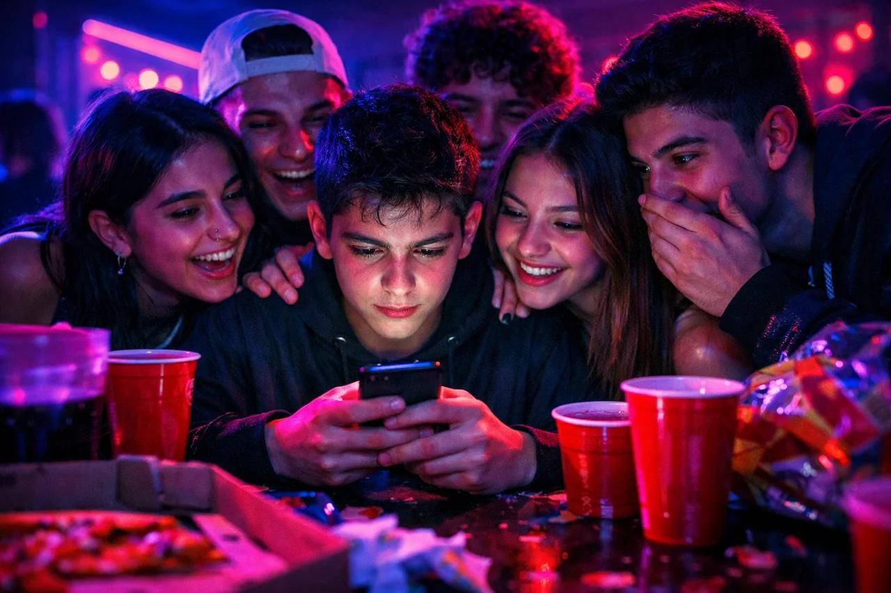 Arkadaşlar Doğruluk mu Cesaret mi Gençler oynuyor