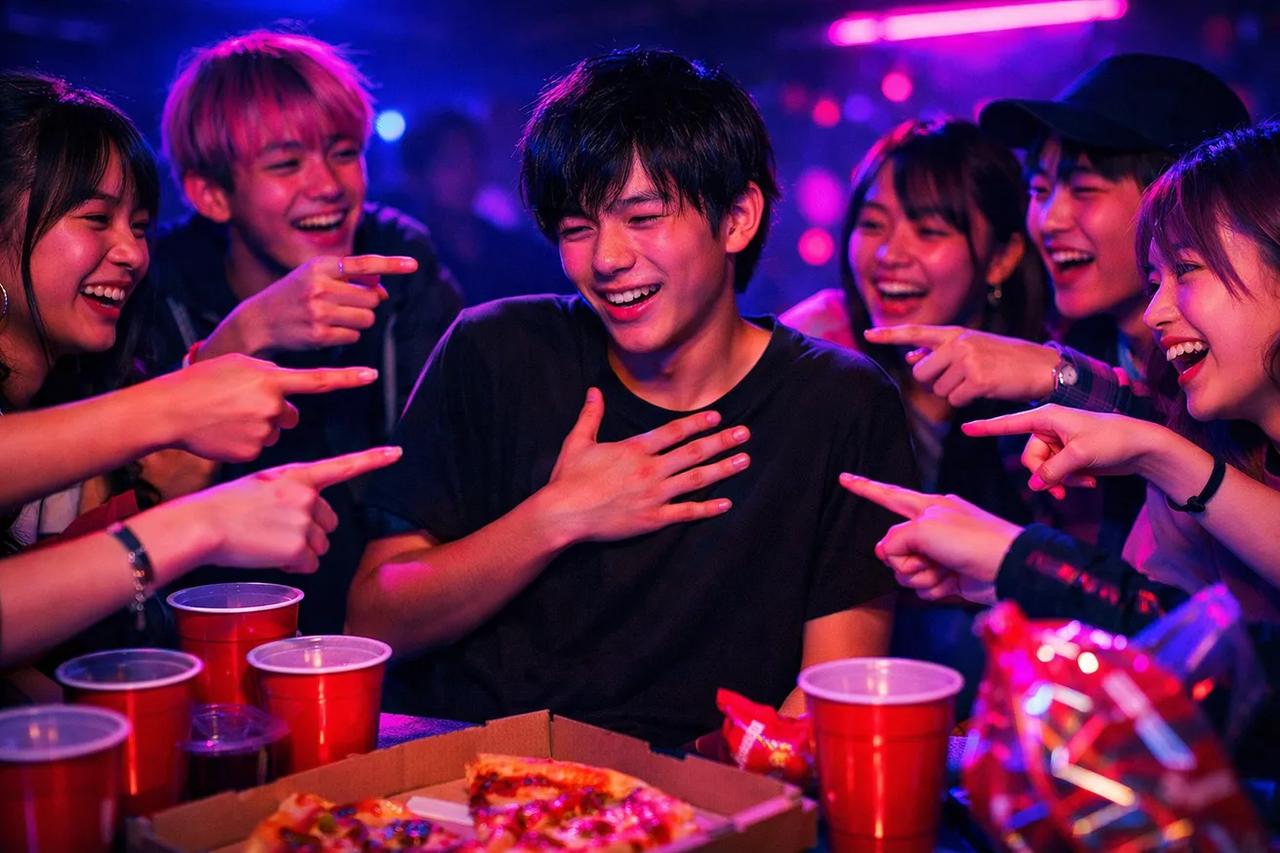 誰が一番ゲームで大盛り上がりのティーン友達