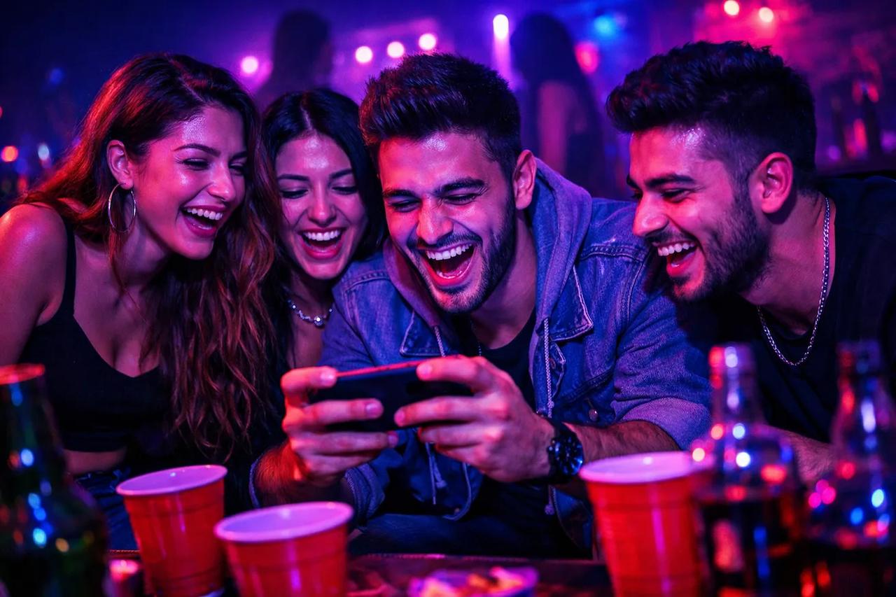 10/10 Ama oyunu oynayan bir grup arkadaş