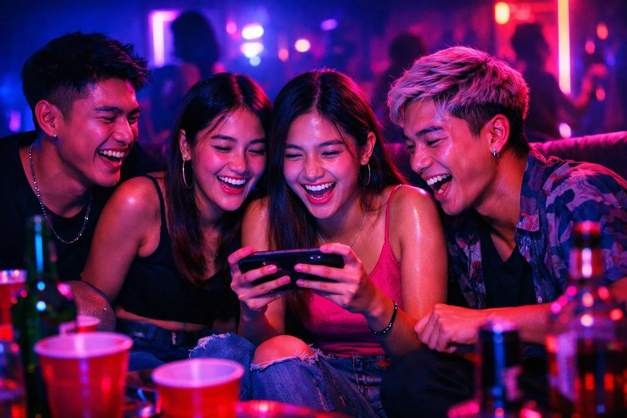 กลุ่มเพื่อนกำลังเล่นเกม เขาเป็น 10 แต่