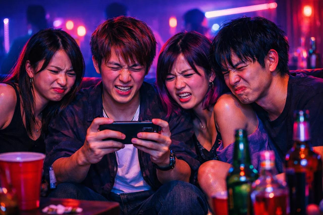 10点満点ゲームのハードモードで遊ぶ友達グループ