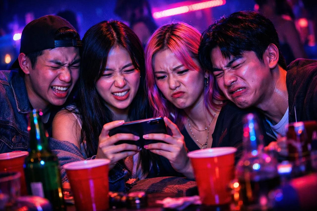 그녀는 10점이지만 하드코어 버전을 즐기는 친구들