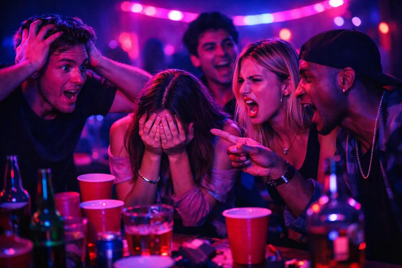 Freunde spielen das Spiel Würdest du eher extrem