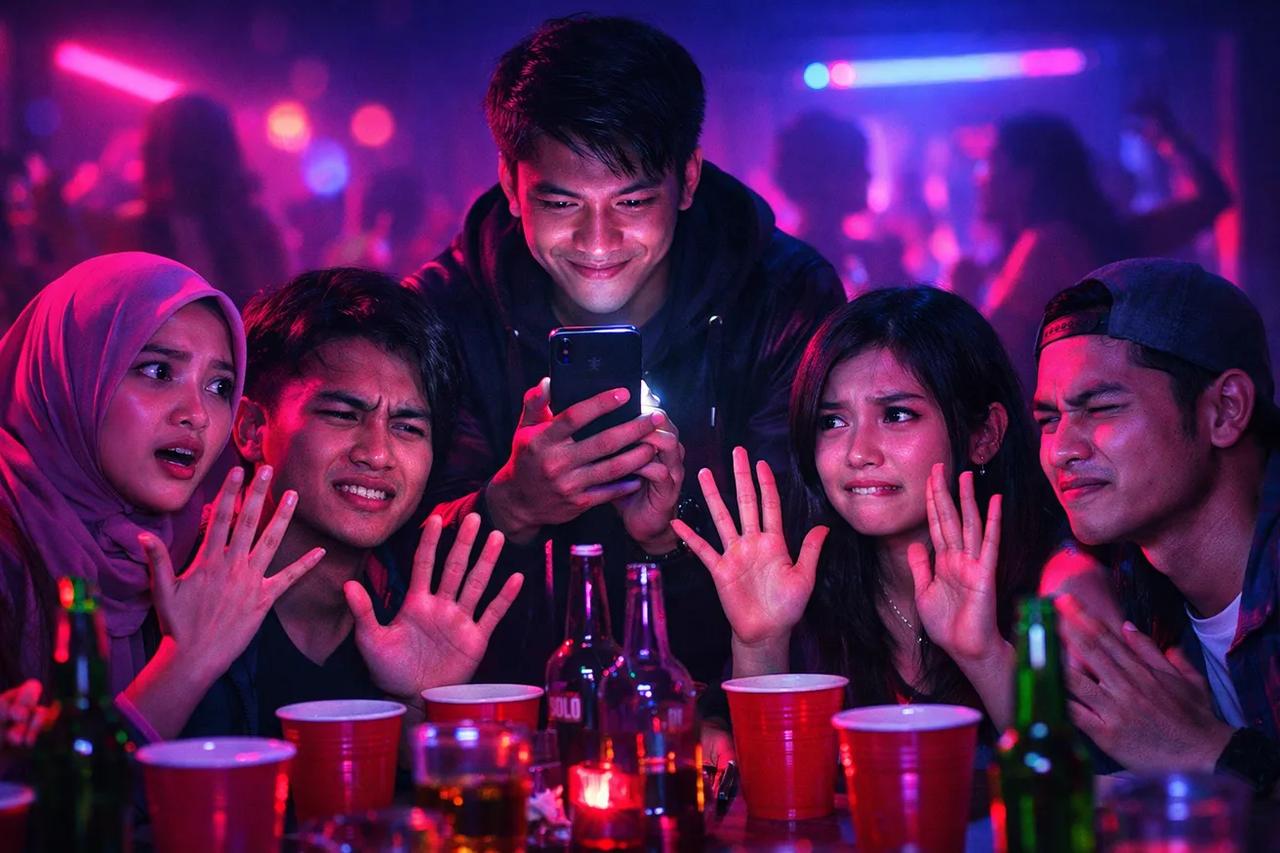 Teman-teman lagi main game Turunkan Jari