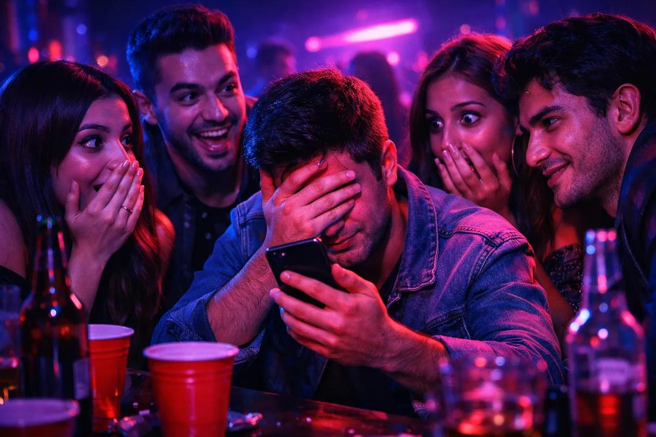 Rahatsız edici Doğruluk mu Cesaret mi oyunu oynayan arkadaşlar