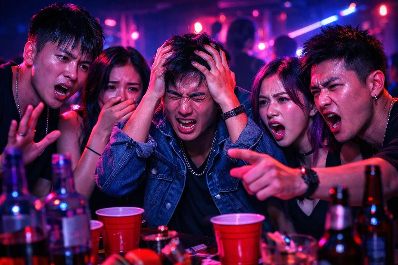 一群朋友正在玩極限版你寧願遊戲