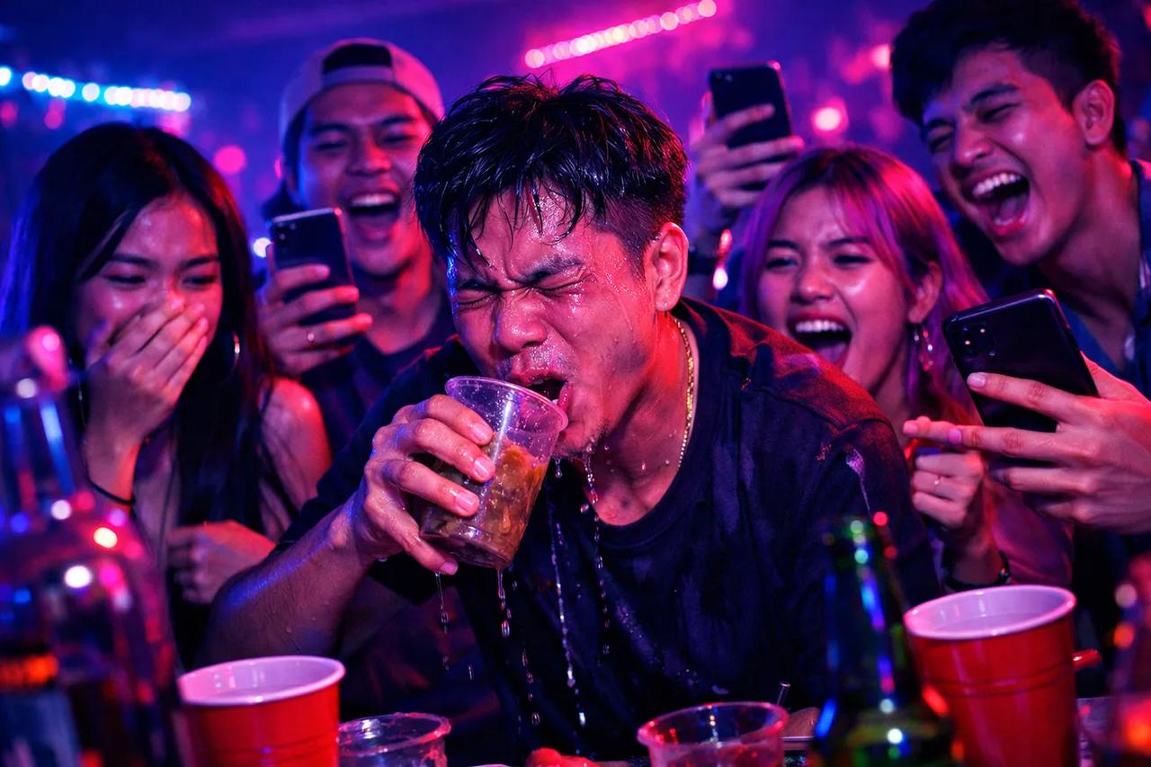 เพื่อนๆ กำลังเล่นเกมจริงหรือกล้าสุดเอ็กซ์ตรีม