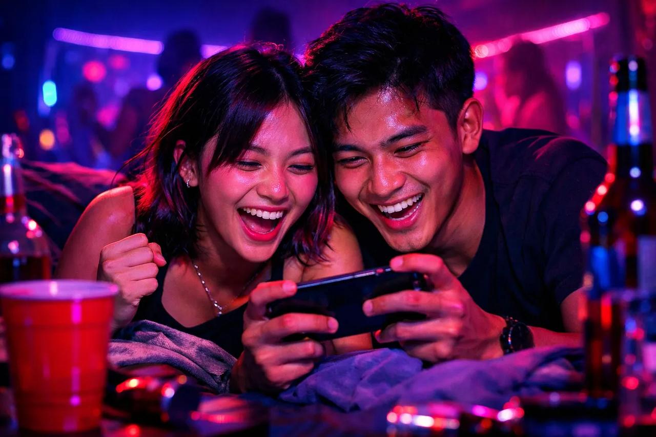 Pasangan lagi main game Dia 10 tapi